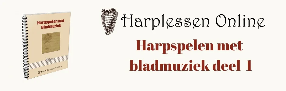 harp met blad deel 1 harpspelen met bladmuziek