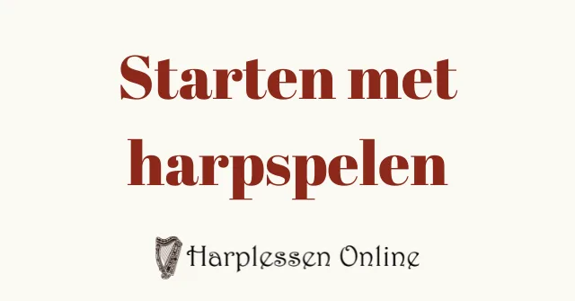 starten met harpspelen