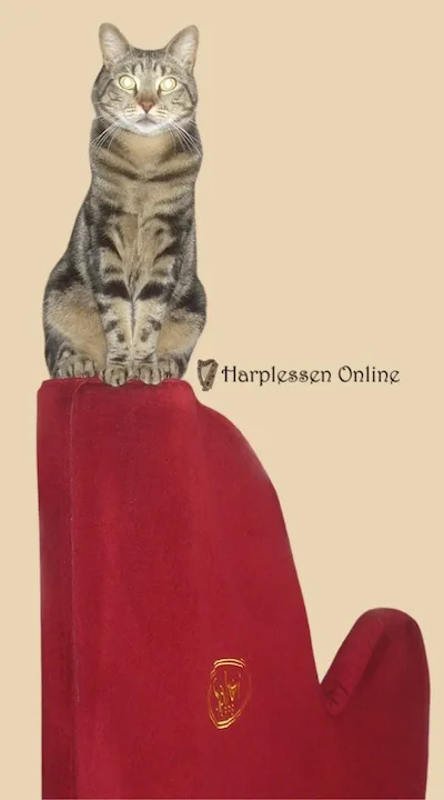 Simba op de harp
