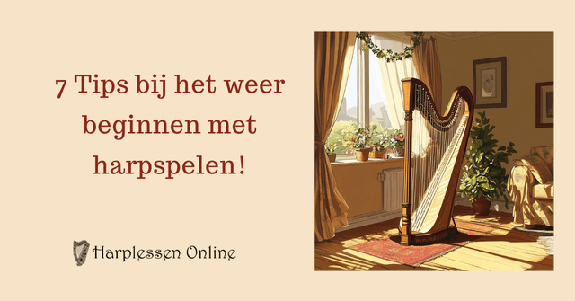 weer beginnen met harpspelen