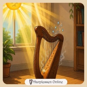 harp onderhoud in de zomer